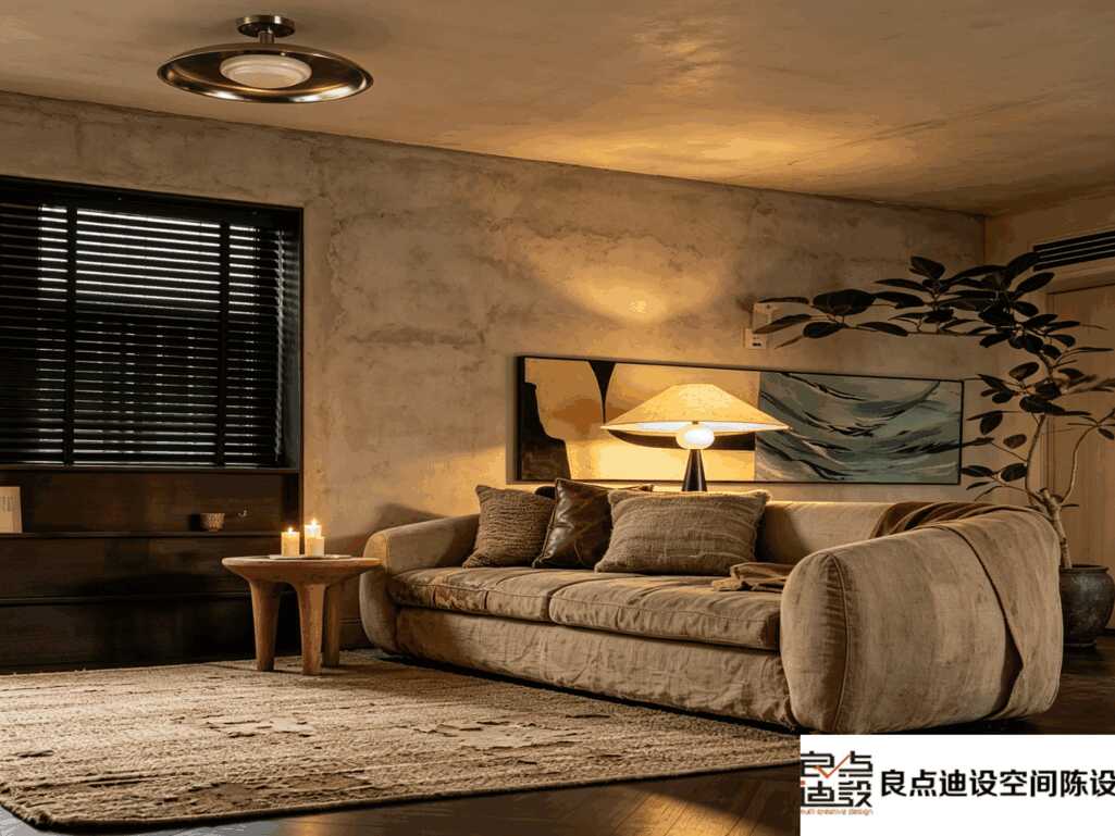 侘寂风两居室装修设计|软装满分的松弛感小屋，太好磕了✨